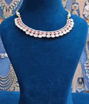 Moissantie Kundan Necklace Set