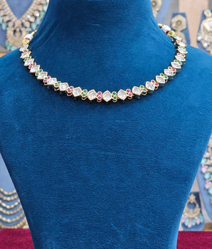 Moissantie Kundan Necklace Set