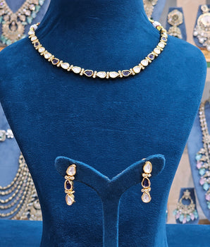 Moissantie Kundan Necklace Set